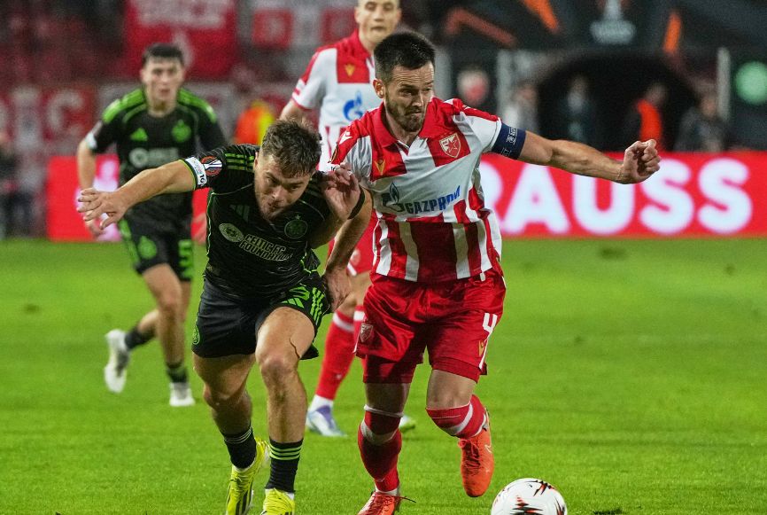 Detalj sa meča Crvena zvezda - Seltik