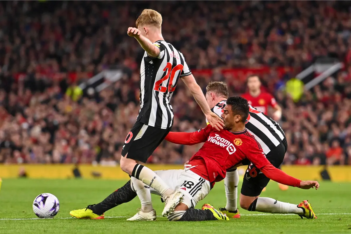 Detalj sa duela Njukasl - Mančester Junajted