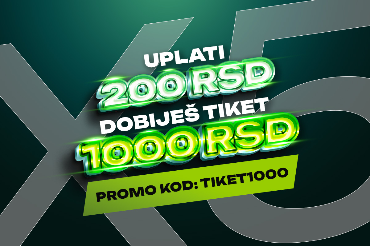 Vivat Sport časti – Uplatite depozit od 200 RSD i dobijate tiket na 1000 RSD!