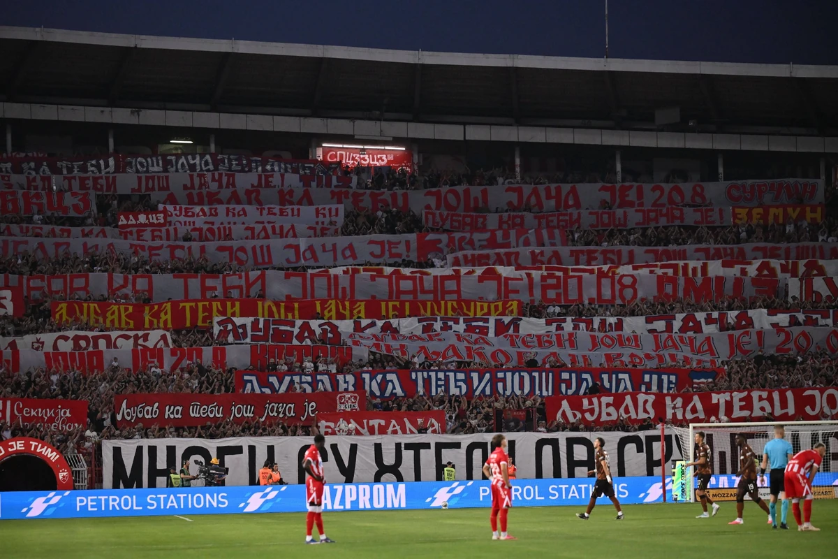 Delije na utakmici Crvene zvezde