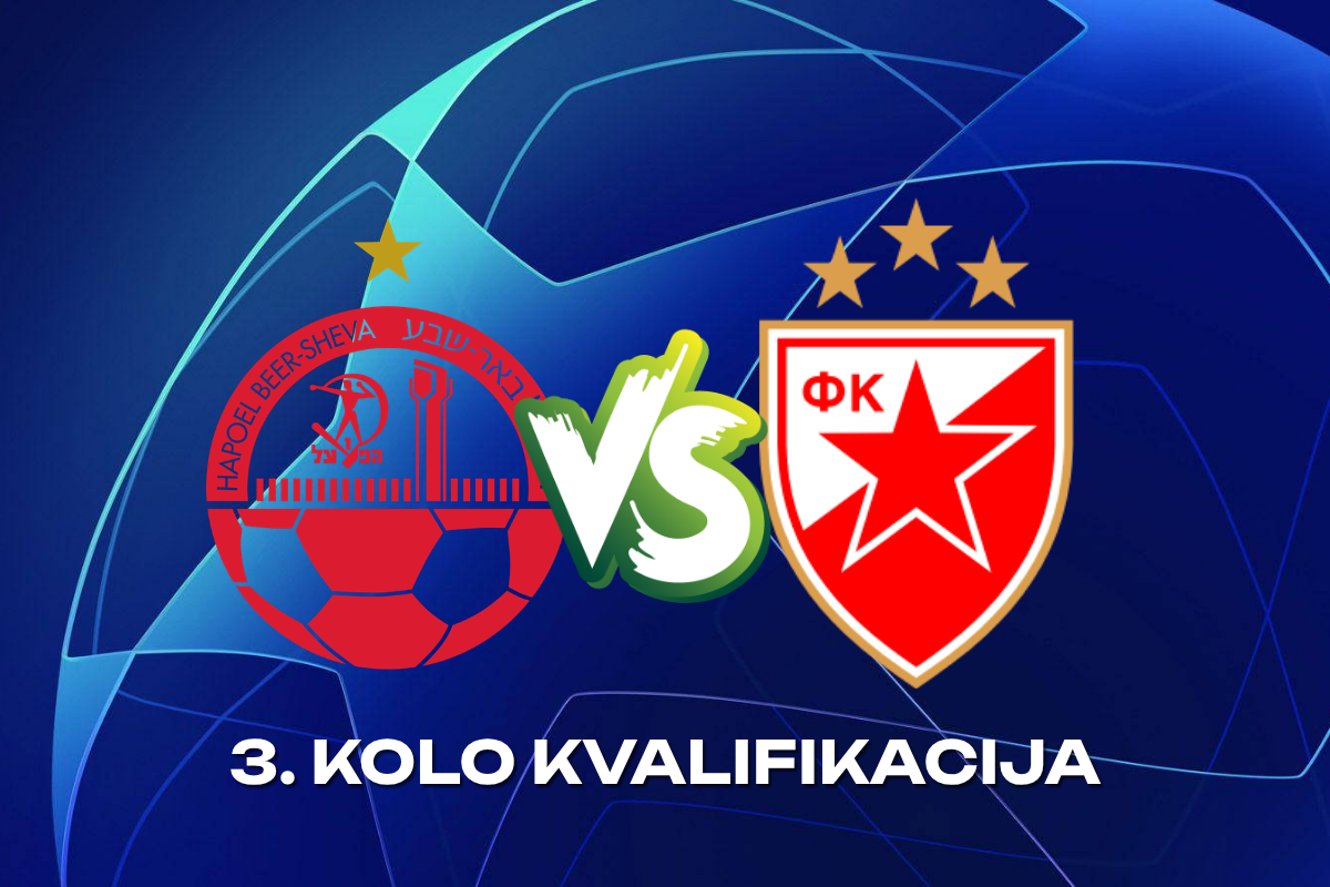 NAJAVA 04.08.2026: Zvezda u trećem kolu kvalifikacija gostuje Hapoelu