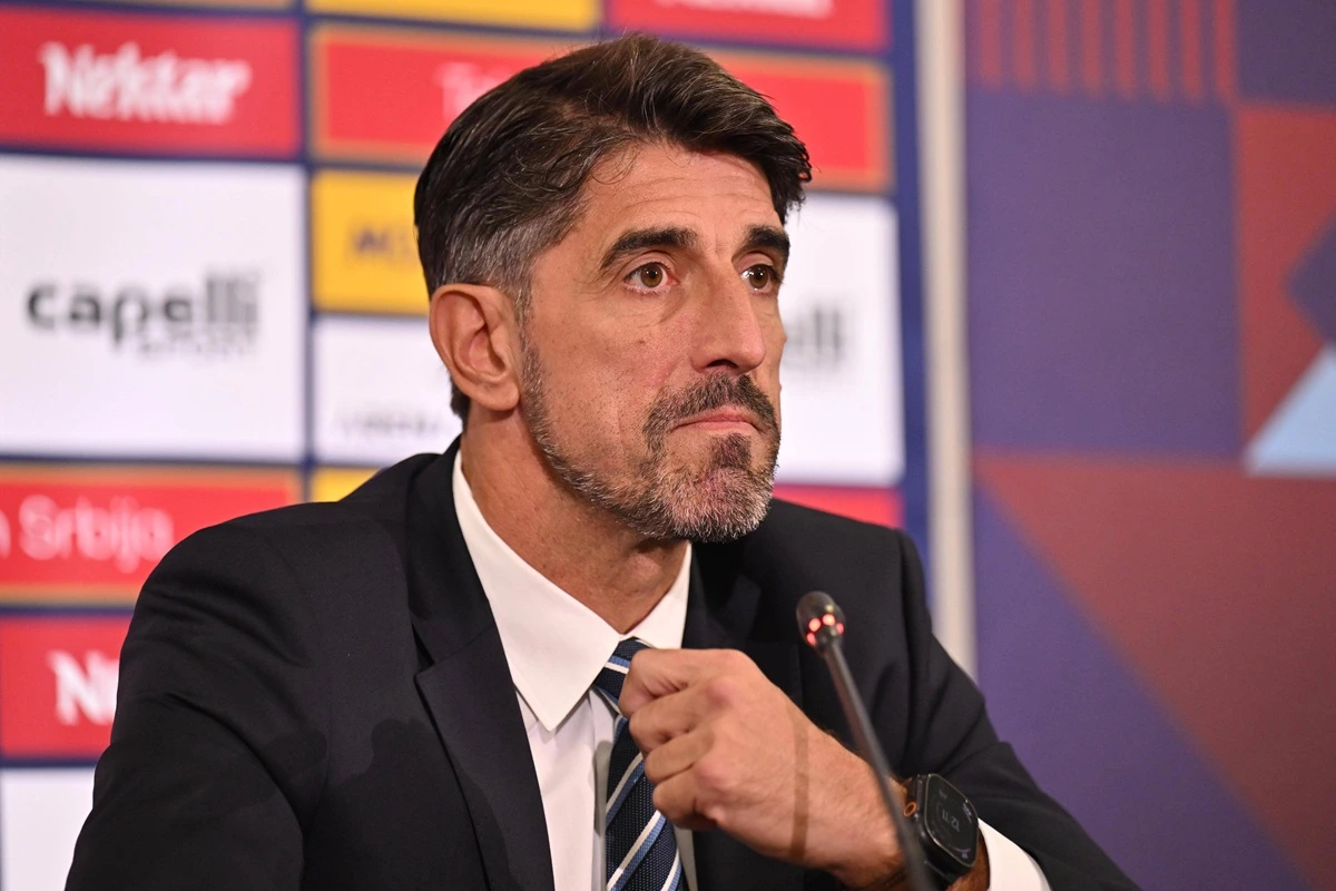 Veljko Paunović kao selektor Srbije.