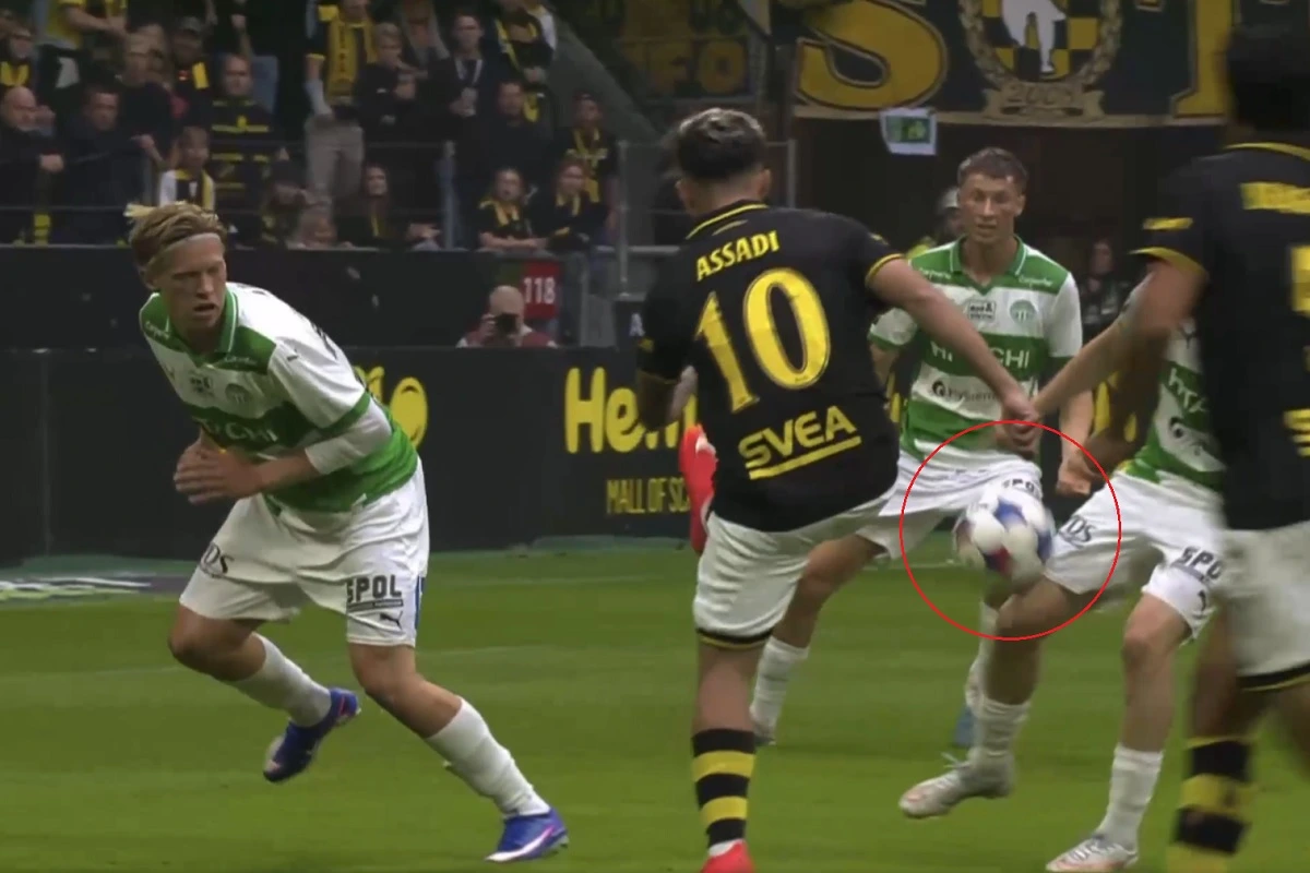 Situacija sa meča AIK-Vesteros.