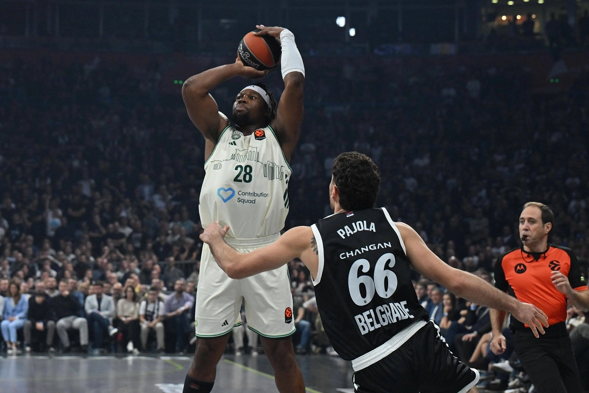 Košarkaš Panatinaikosa Geršon Jabusele na meču sa Partizanom