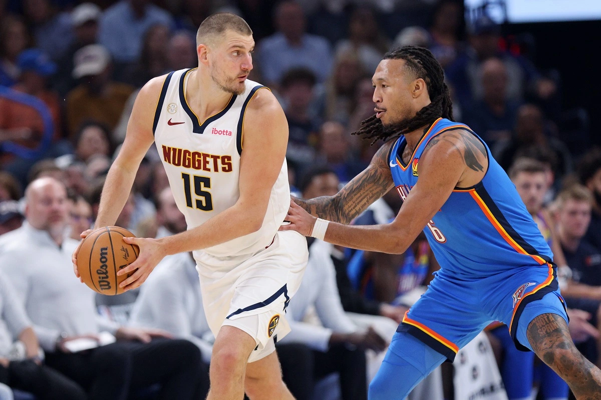 Nikola Jokić na utakmici protiv Oklahome