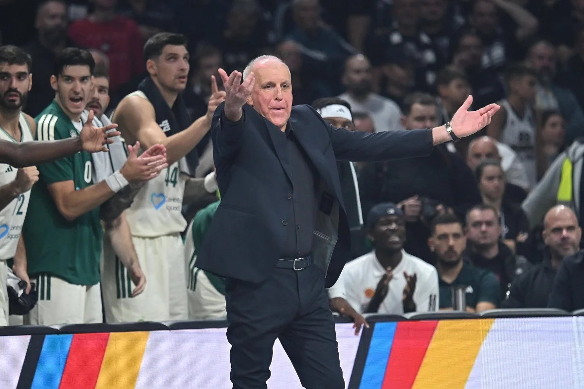 Željko Obradović na klupi Panatinaikosa