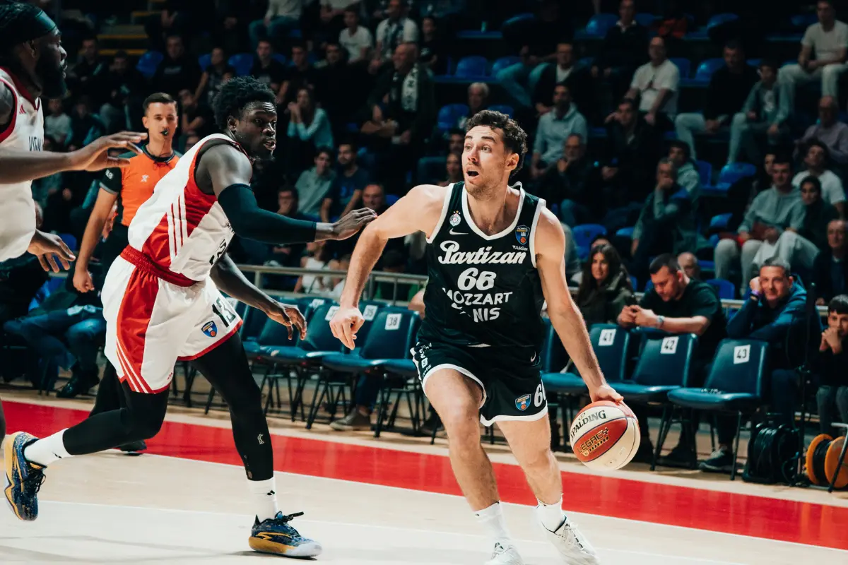 Detalj sa utakmice Partizan - Beč