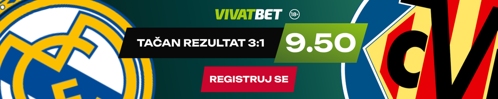Real Madrid - Viljareal tip dana